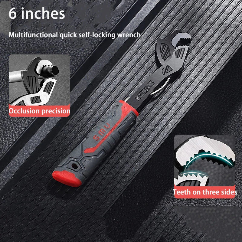 🎅Oferta de Navidad🎁 Llave para Tubos Autoblocante Multifuncional de Grado Industrial