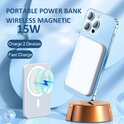⏳Oferta por Tiempo Limitado⏰ Batería Portátil Inalámbrica Magnética de Carga Rápida 15W