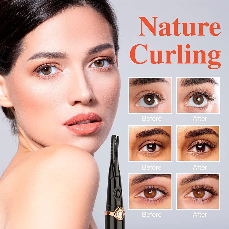 Rizador eléctrico de pestañas para un look glamuroso al instante