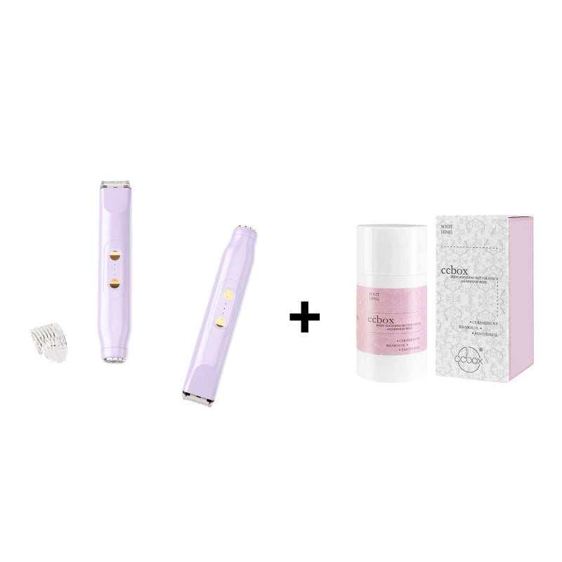 ✨🪒Afeitadora y Rasuradora Eléctrica Recargable 2 en 1, Depiladora Corporal y Facial de Doble Cabezal para Depilación Indolora del Vello Púbico, Cara, Axilas y Piernas, Resistente al Agua IPX7