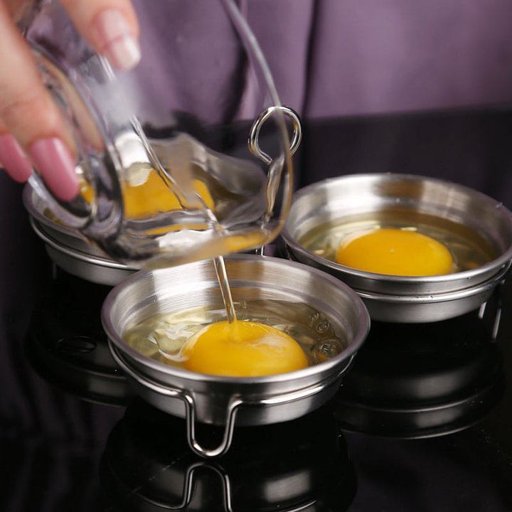 🎁 ¡REBAJAS CALIENTES 50% DE DESCUENTO! 🥚 Cocina de huevos de acero inoxidable 304 – Modelo premium de calidad alimentaria, marco resistente para moldes y fácil de desmoldar ✨