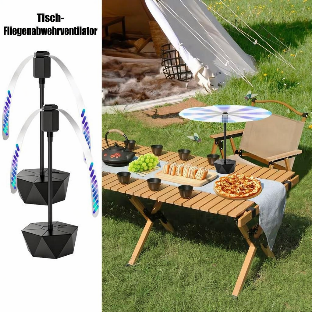 🔥¡Oferta por tiempo limitado 50% de descuento!🌀Ventilador de mesa repelente de moscas🔇