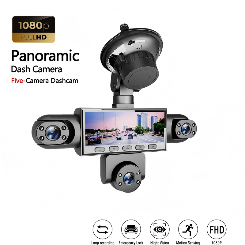 ⏳¡Oferta por Tiempo Limitado 50% de Descuento!⏰Cámara de Tablero Multi-Lente HD 1080P con Visión Nocturna 📹🚗
