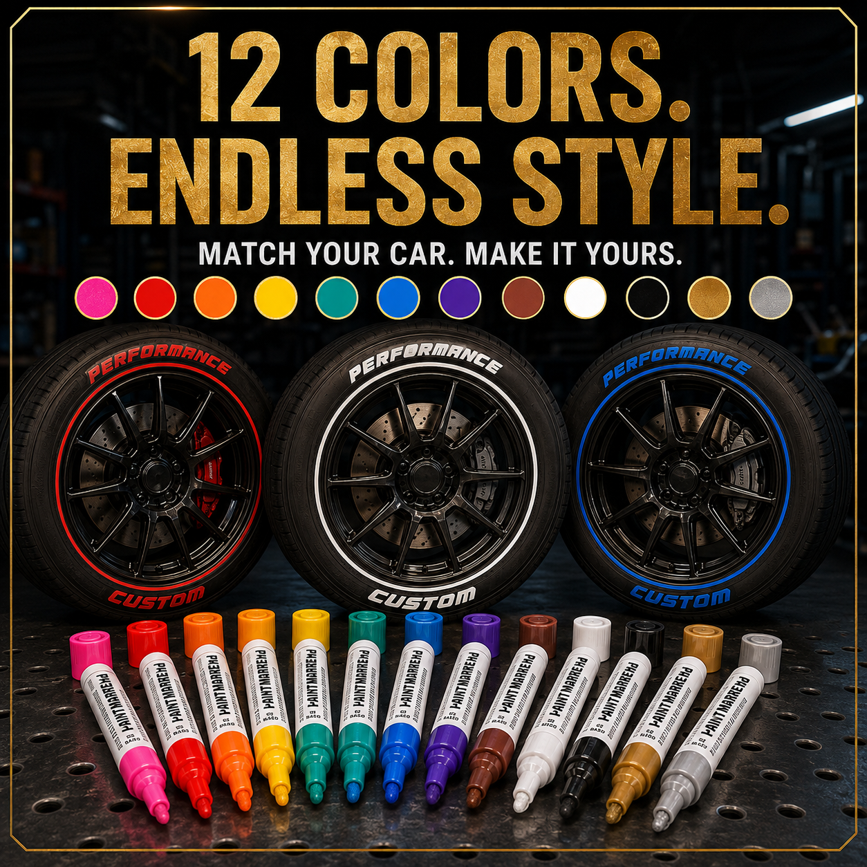 ⏰🔥 ¡OFERTA 50% OFF! 🚗✨ Rotuladores de Pintura para Neumáticos – Personaliza Tus Llantas con Colores Vibrantes, Resistentes al Agua y Duraderos 🎨