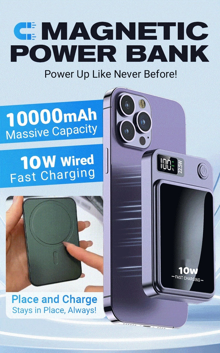 ⚡ 50% DE DESCUENTO! ✨ Power Bank 20000mAh Ultradelgado - Carga Rápida PD/QC con Pantalla Digital para Móviles y Tablets 📱🔋