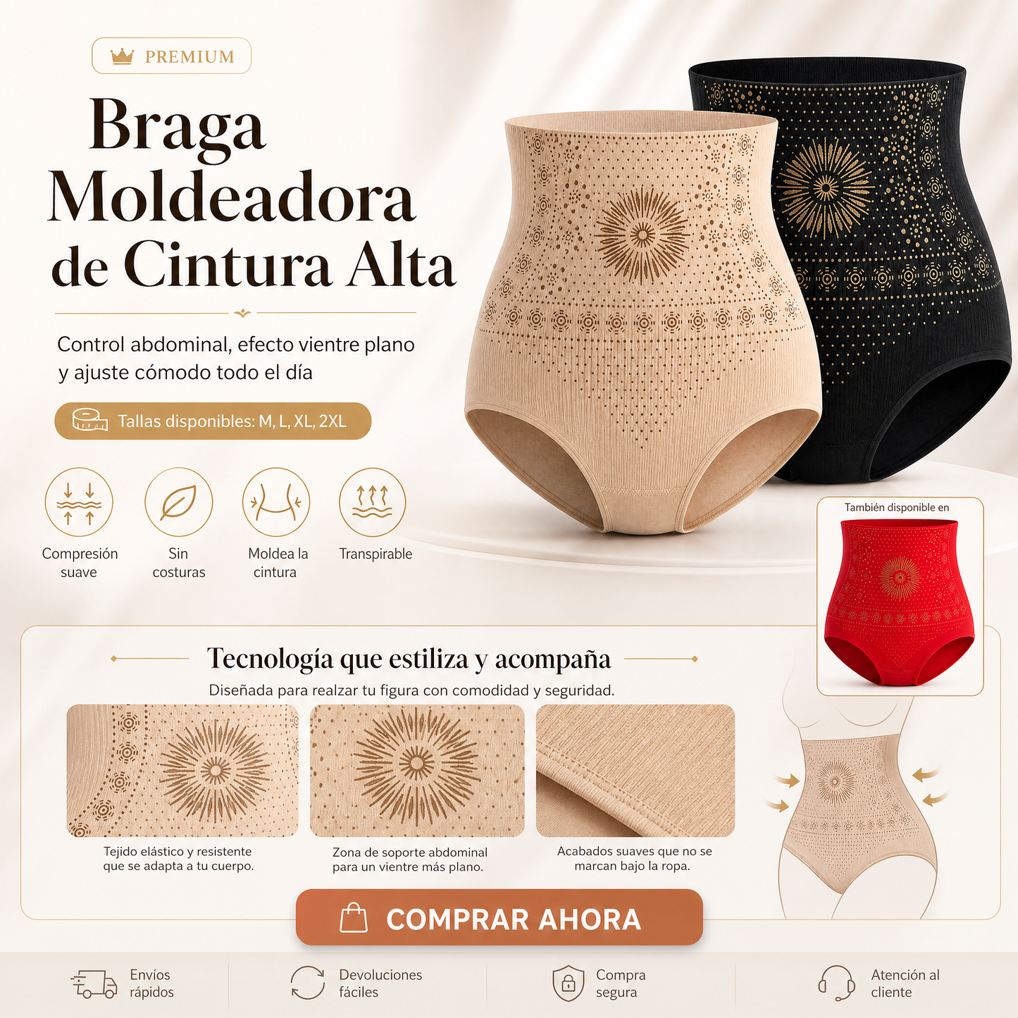 🥳 ¡Promociones imperdibles en 2026! 💞Shorts moldeadores de cintura alta