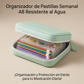 💊🌈 Pastillero A8 Impermeable 14 Colores – Diseño Carpeta Portátil, Organiza Semanalmente Pastillas, Vitaminas y Suplementos 📅✨
