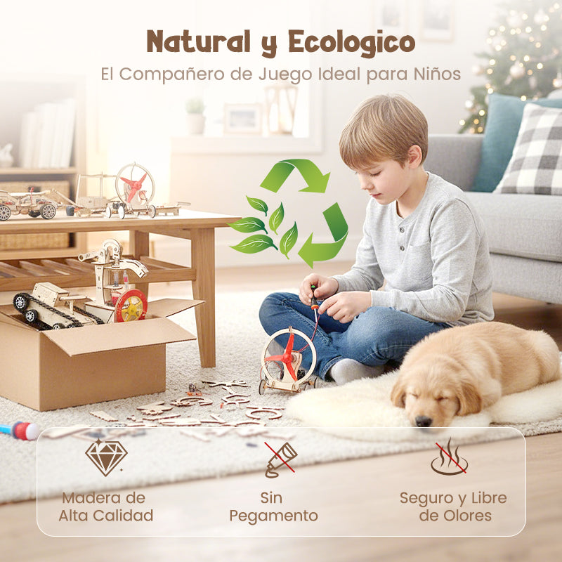 🔥Hot🛠️ Assale🔥Kit de Construcción de Madera STEM para Niños