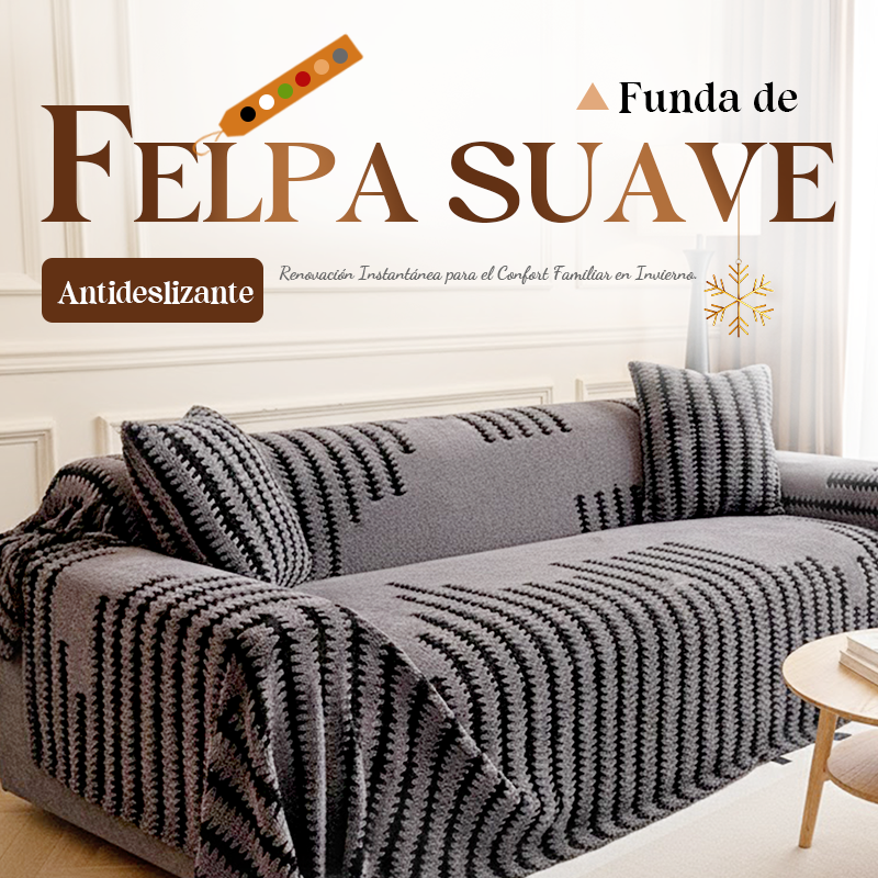 👉 🧸✨ Funda de Sofá de Felpa Ultra Suave – Cálida, Antideslizante y Perfecta para el Hogar