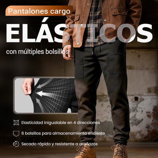 💥🥰 Multipantalones – Pantalones Cargo Duraderos, Multibolsillos y Superelásticos