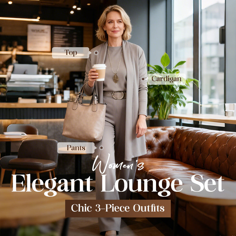 ⏳Oferta especial por tiempo limitado⏰Elegante conjunto de 3 piezas que incluye un cárdigan largo, un top y unos pantalones💞