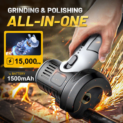 🔧 Mini Amoladora Angular Inalámbrica de 12V – 3 en 1 Corta Lija y Pule, Herramienta Compacta DIY ✨