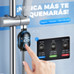 🚿 Compra 3 y lleva 1 gratis 💧 Cabezal de Ducha con Indicador LED - Muestra la Temperatura del Agua con Colores, Fácil Instalación y Ahorro de Energía 🌈📦