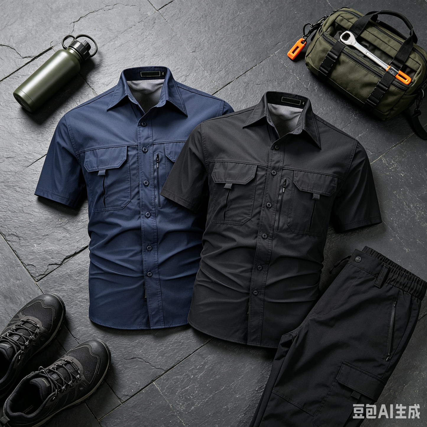 Men's Short Sleeves Cargo Shirts