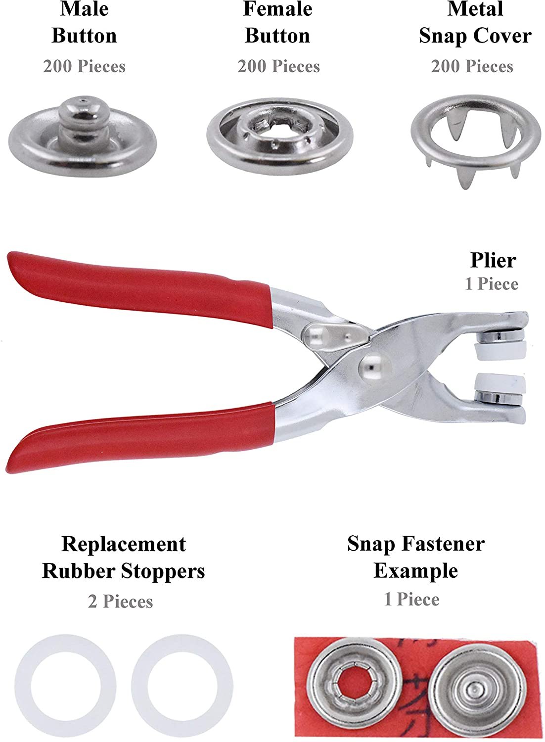 🔧✨ ¡50% DE DESCUENTO! Juego de Botones a Presión de Metal con Alicates de Sujeción – Herramienta Práctica y Resistente para Reparaciones y Proyectos DIY 🛠️🌟