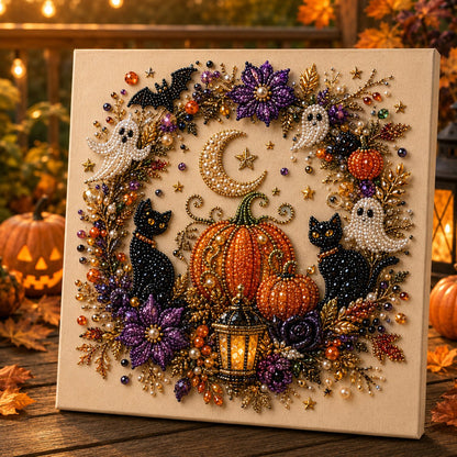 🎃Kit DIY de Pintura con Perlas de Halloween – Crea una Decoración Mágica y Adorable para tu Hogar 👻💎