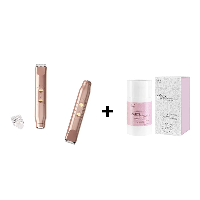 ✨🪒Afeitadora y Rasuradora Eléctrica Recargable 2 en 1, Depiladora Corporal y Facial de Doble Cabezal para Depilación Indolora del Vello Púbico, Cara, Axilas y Piernas, Resistente al Agua IPX7