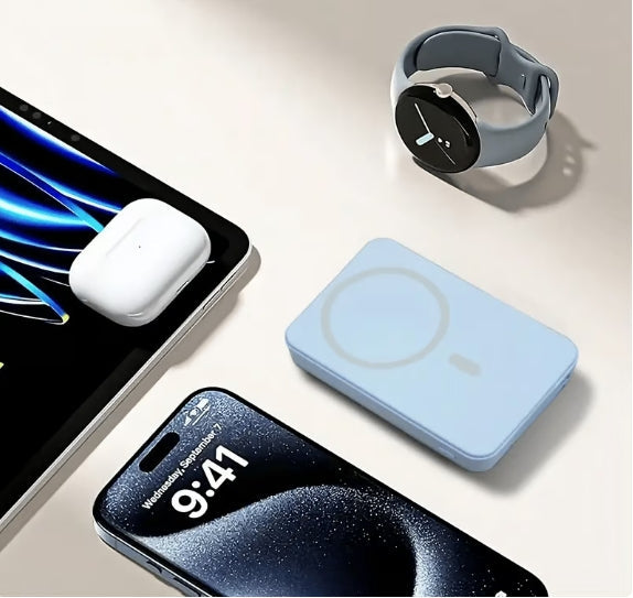 ⏳Oferta por Tiempo Limitado⏰ Batería Portátil Inalámbrica Magnética de Carga Rápida 15W