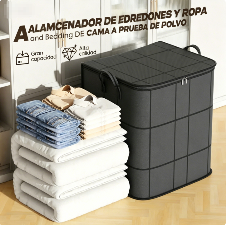 ⏰🔥 ¡Oferta Limitada 50% OFF! 🛏️ Organizador de Edredones y Ropa de Cama – Protege del Polvo y Ahorra Espacio ✨🏠