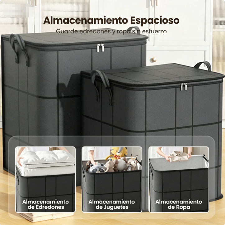 ⏰🔥 ¡Oferta Limitada 50% OFF! 🛏️ Organizador de Edredones y Ropa de Cama – Protege del Polvo y Ahorra Espacio ✨🏠