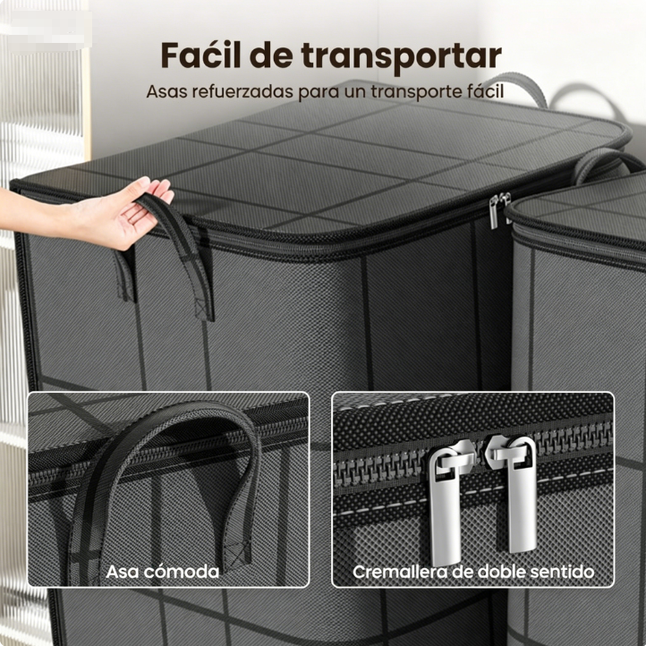⏰🔥 ¡Oferta Limitada 50% OFF! 🛏️ Organizador de Edredones y Ropa de Cama – Protege del Polvo y Ahorra Espacio ✨🏠