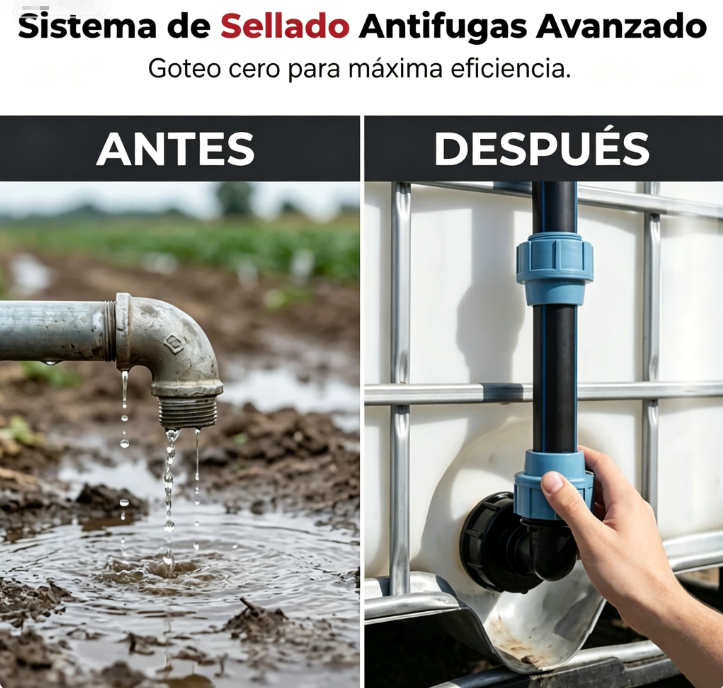 🚰 ¡OFERTA LIMITADA 50% DE DESCUENTO! 🛠️ Kit Completo de Montaje para Tanque IBC – Grifo de Zinc, Fácil Instalación, Sellado Antifugas y 4 Variantes ✨