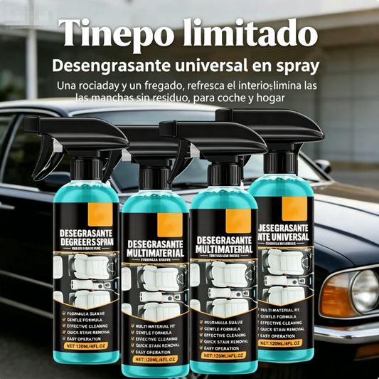 ⏳🔥¡50 % DE DESCUENTO POR TIEMPO LIMITADO! ⏰ 🧼 Spray Desengrasante Multiusos – Limpieza Rápida y Eficaz en 1 Segundo ⚡✨