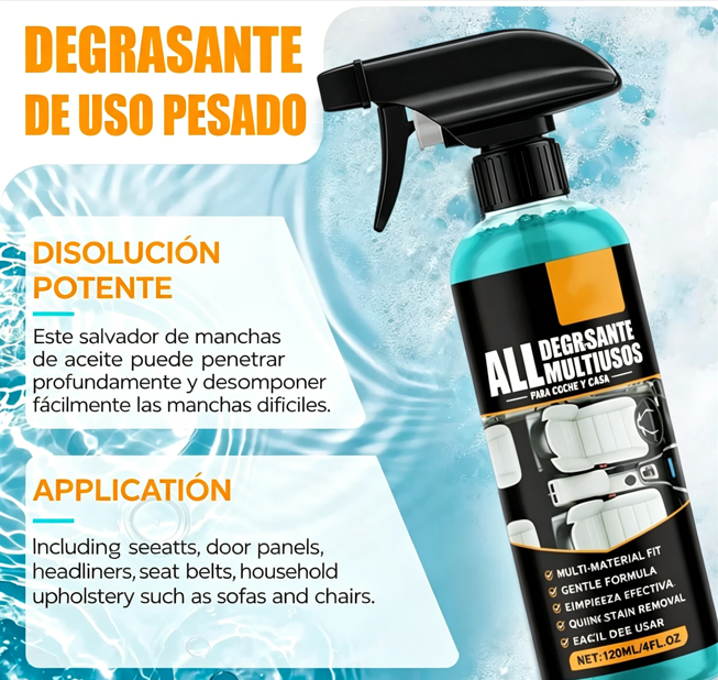⏰🔥 ¡Oferta Especial 50% OFF! 🧼 Spray Desengrasante Multiusos – Limpieza Rápida y Eficaz en 1 Segundo ⚡✨