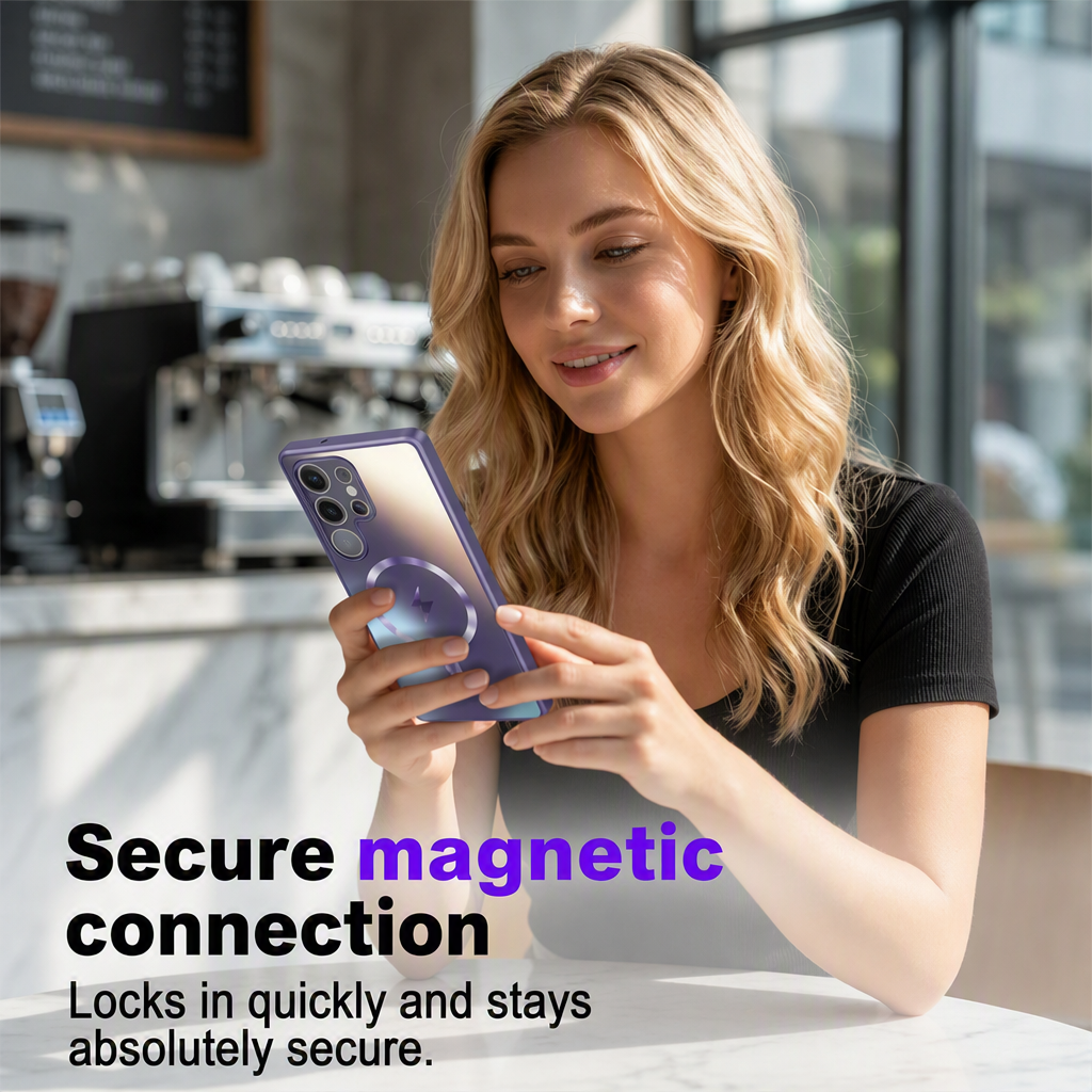 📱🧲 ¡50% DE DESCUENTO! Funda Magnética para Samsung Galaxy S26 Ultra / S25 / S24 – Mate AG Suave, Cierre Magnético Instantáneo y Protección Total de Cámara ✨