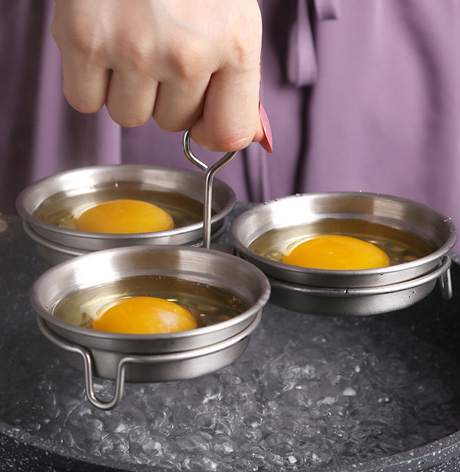 🎁 ¡REBAJAS CALIENTES 50% DE DESCUENTO! 🥚 Cocina de huevos de acero inoxidable 304 – Modelo premium de calidad alimentaria, marco resistente para moldes y fácil de desmoldar ✨