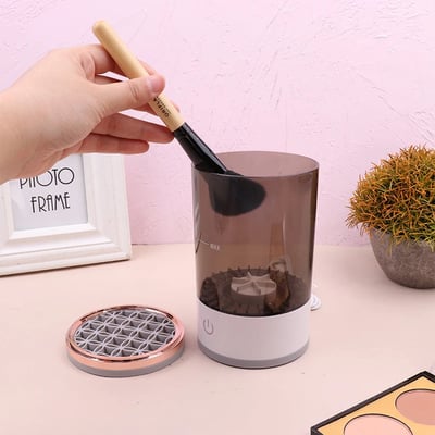 Regalo Perfecto-Limpia Brochas de Maquillaje Eléctrico Recargable