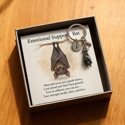 🦇💖 ¡50% DE DESCUENTO! Llavero “Emotional Support Bat” — Súper Tierno & Motivacional 🔑✨ | ¡Producto Súper Vendido!🔥