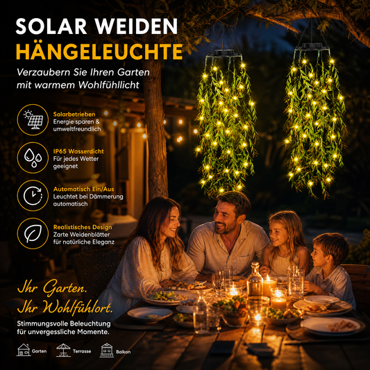 ☀️ 50% DESCUENTO – Luces Solares de Hiedra con Hojas Artificiales – Resistente al Agua, 8 Modos de Iluminación y Flexibles – Perfectas para Jardines, Balcones y Decoración de Paredes 🌿💡✨