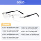 🔥Venta directa🔥Zafiro de alta dureza anti-azul progresivo Lejos y cerca Gafas de lectura de doble uso