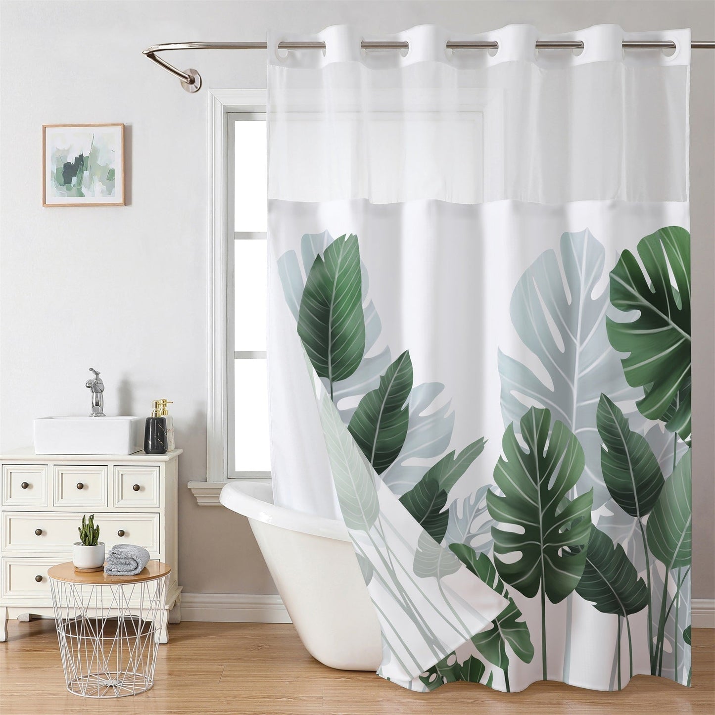 ⏳🔥¡50 % DE DESCUENTO POR TIEMPO LIMITADO! ⏰ 🚿 Cortina de ducha con diseño de waffle – textura elegante, resistente al agua y fácil de mantener | Renueva tu baño con estilo y funcionalidad