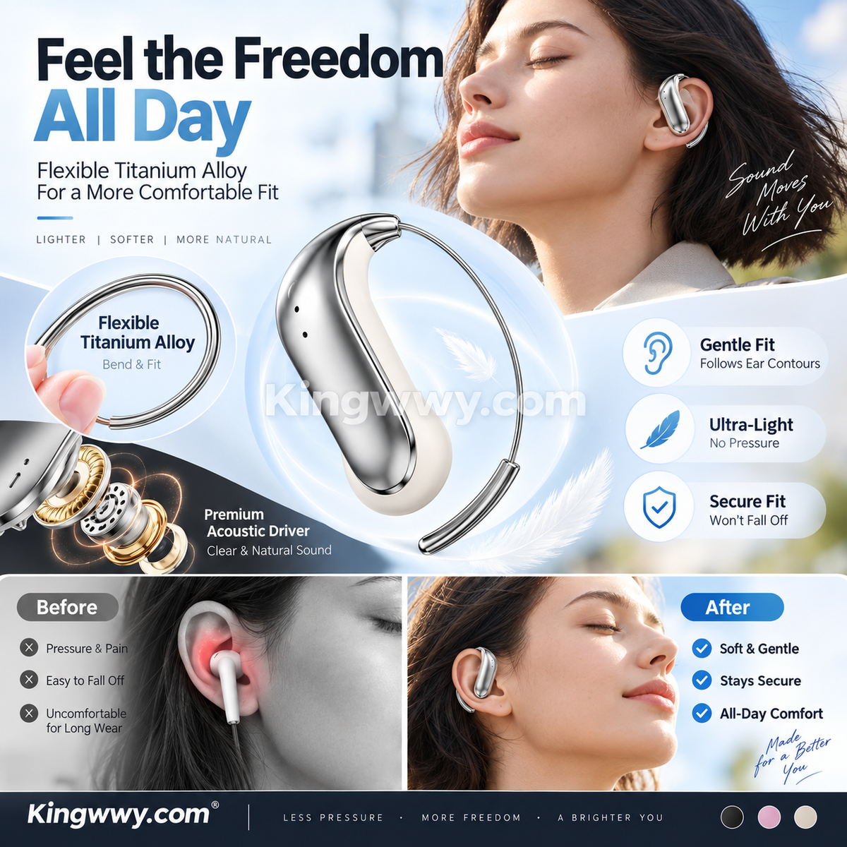 🎁Nuevos Lanzamientos 2026 50% OFF💥Auriculares Bluetooth 6.0 – Ultraligeros 4.2g, apenas los sientes. 48H de batería, resistencia al sudor IPX5. Perfectos para correr y escuchar a diario. ⚡✨