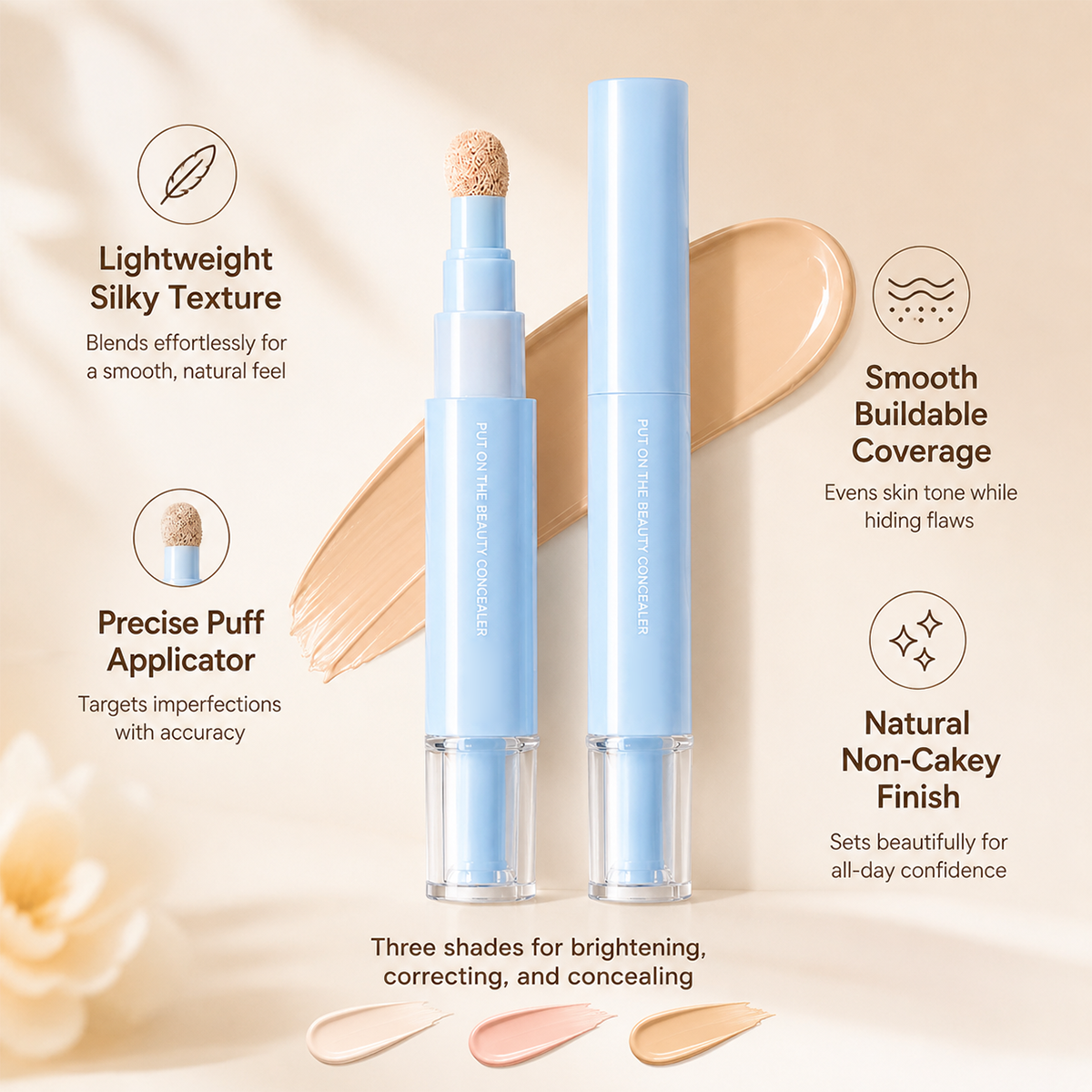 ⏰️ ¡Stock Limitado! ¡Compra 1 y llévate 1 GRATIS! ✨ Corrector de Alta Cobertura 24H – Fórmula Ligera y Fácil de Difuminar