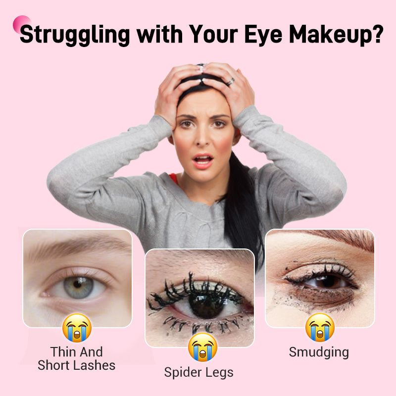 💕 ¡Compra 1 y Lleva 1 Gratis! 💕 Máscara de Pestañas Impermeable de Doble Punta - Alarga y Encurva 🌸💐