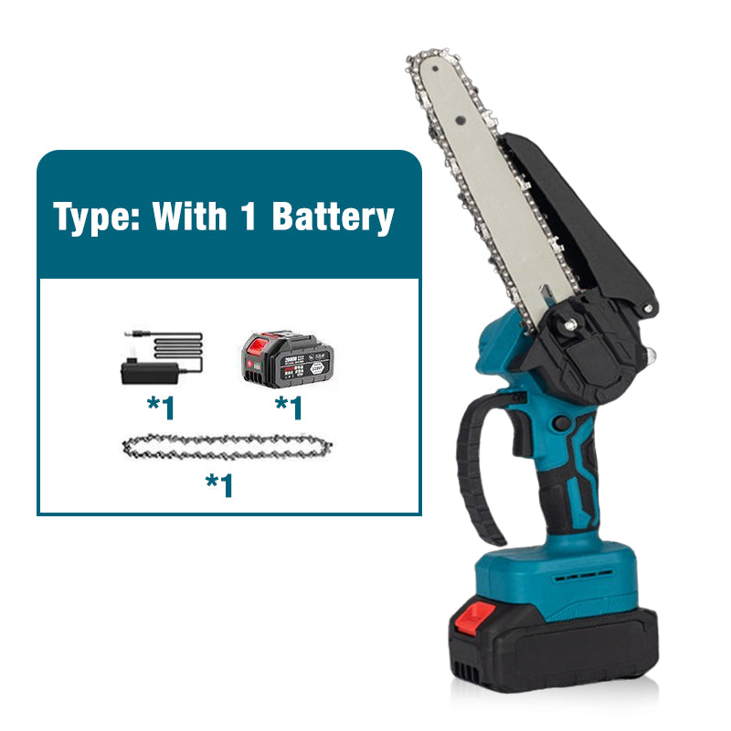 🔥Promoción por Tiempo Limitado 55% OFF🔥Motosierra Mini Inalámbrica de 6 Pulgadas con 2 Baterías