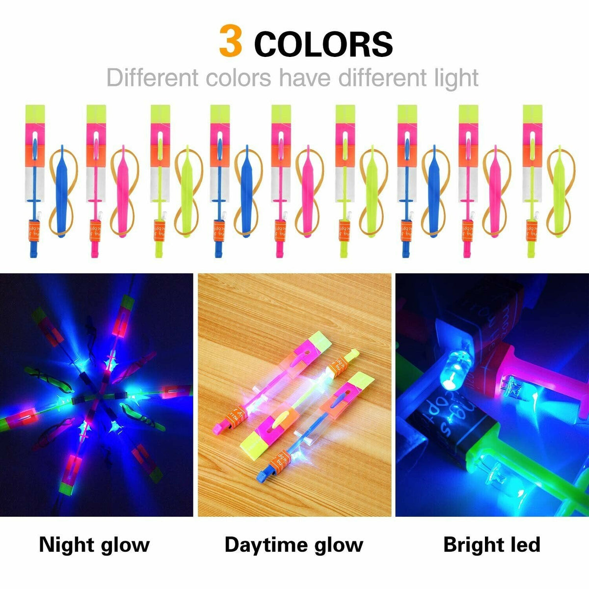 📢📢 ¡50% OFF & Disponible! ⏰💓 Lanzadores de Helicóptero LED 😍💓