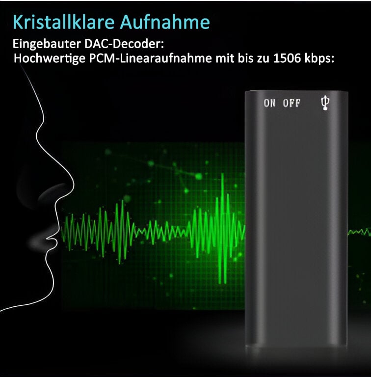 🔥¡Mientras duren existencias 50% DE DESCUENTO!🎉 Mini Grabadora de Voz: Captura cada sonido con precisión inteligente y compacta 🎙️