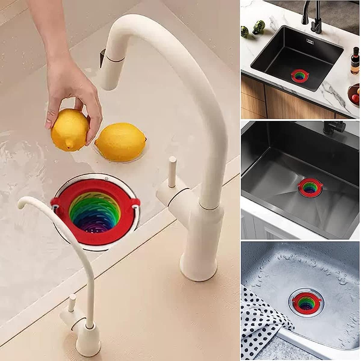 🎁2026 New Arrivals 50% OFF💥Sink Strainer – From £4.99! Monster design, foldable rainbow & large capacity. No more clogs – grab yours! ✅