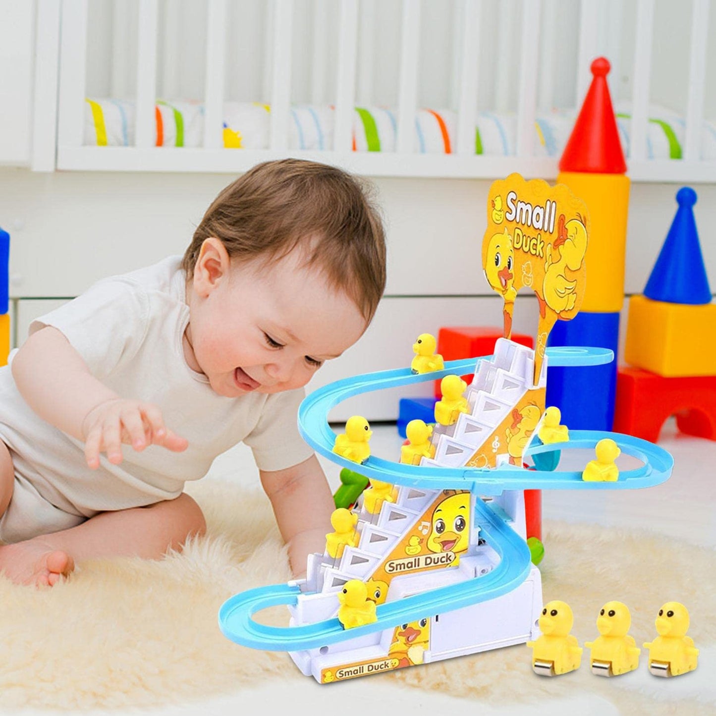 🎉 Oferta 2026 — ¡Más de 44,000 Vendidos!💞 Juguete Patito Sube Escaleras – Diversión y Aprendizaje Combinados 🐤