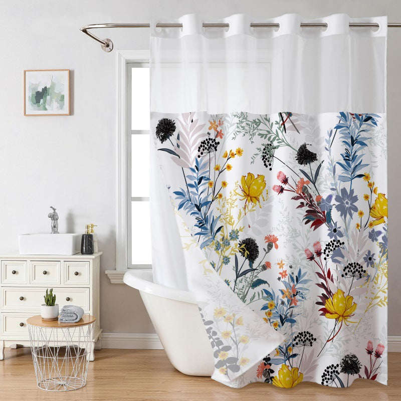 ⏳🔥¡50 % DE DESCUENTO POR TIEMPO LIMITADO! ⏰ 🚿 Cortina de ducha con diseño de waffle – textura elegante, resistente al agua y fácil de mantener | Renueva tu baño con estilo y funcionalidad