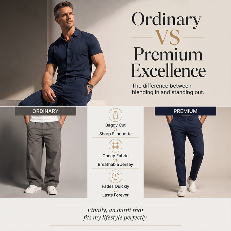⏰ 50% OFF – 2026 New Arrival 👔✨ Men's Lightweight 2-Piece Casual Suit – Effortless Style in Seconds! | Breathable Fabric, All-Day Comfort ☀️🌿