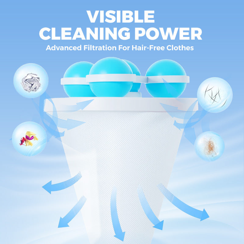 🥳2026 HOT SALE🥳💞50K+ SOLD!🧺🧼 BUY 1 GET 2 FREE! Floating Lint Mesh Bag – Catches hair & lint, reusable, protects washing machine & drain. 🚿✨