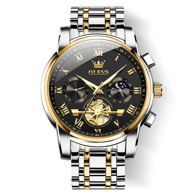 Diseño de lujo Dodecagon Quartz Mira un nuevo reloj de pulsera multifuncional para hombres