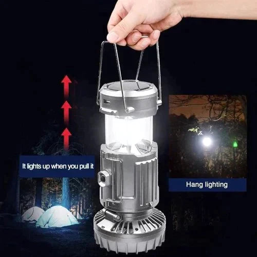 🔥🎁Gran oferta 50% de descuento🎁🔥Luz LED portátil para acampar con ventilador