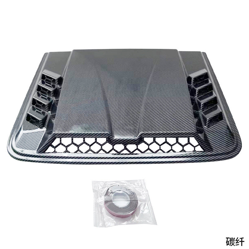 2026 Nuevo Negro Universal Toma de Aire para Capó - Entrada de Aire para Motor de Auto para Chevy Silverado, Colorado, Ford F-150/F-250/F-350, Dodge Ram 1500/2500/3500 (Accesorio de Decoración Exterior Automotriz)