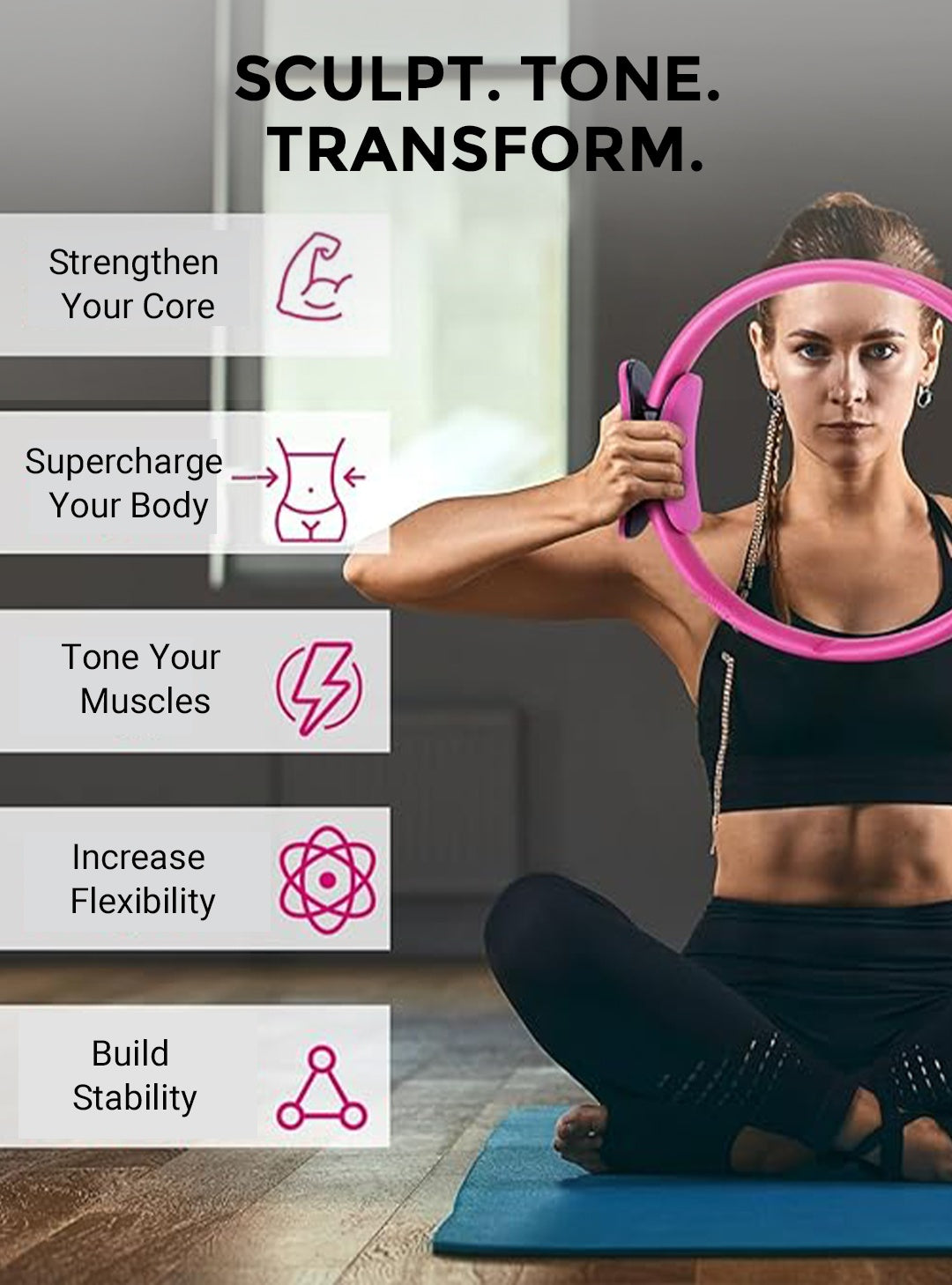 ⏳Oferta especial por tiempo limitado⏰ Entrenador personal con anillo de Pilates